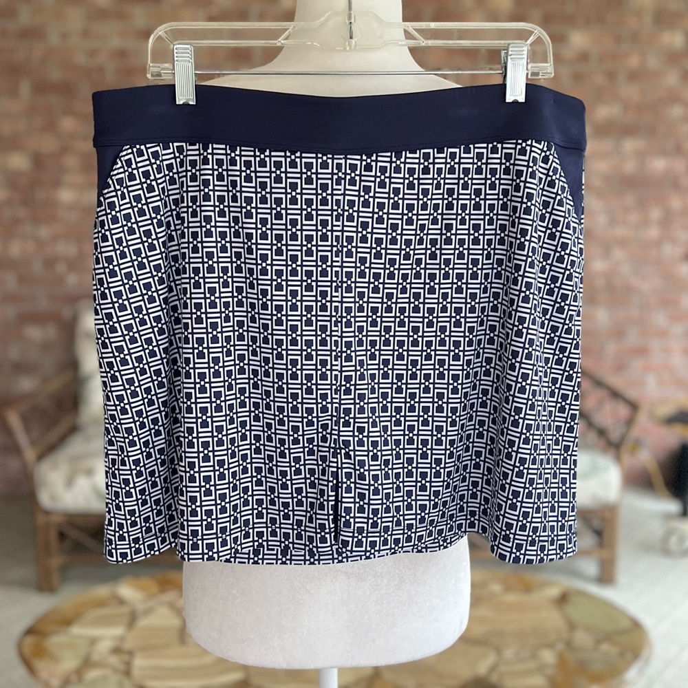 Calloway Skort Blue Jersey Knit Mini A-line Opti Dri XL Golf Activewear